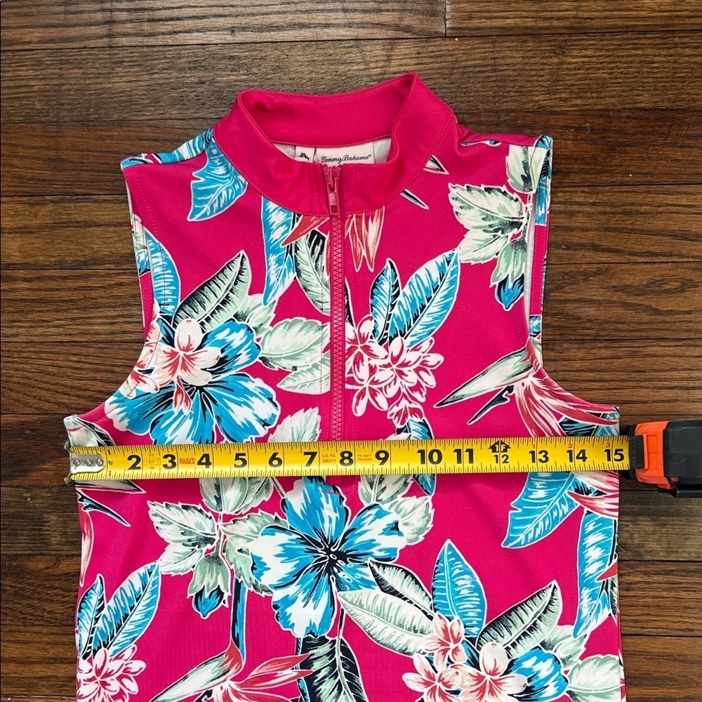 Tommy Bahama Golf Tropical Floral Sleeveless Dress XS Pink Resort Summer - Picture 6 of 11